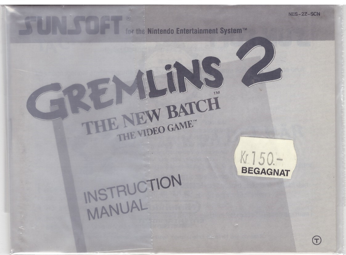GREMLINS 2 (NES MANUAL)